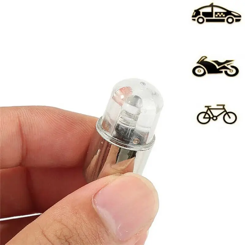 

Stem Cap Cover LED Light Cap 12V 3.8cm*1.5cm Car Set Auto Wheel Tyre Air Valve