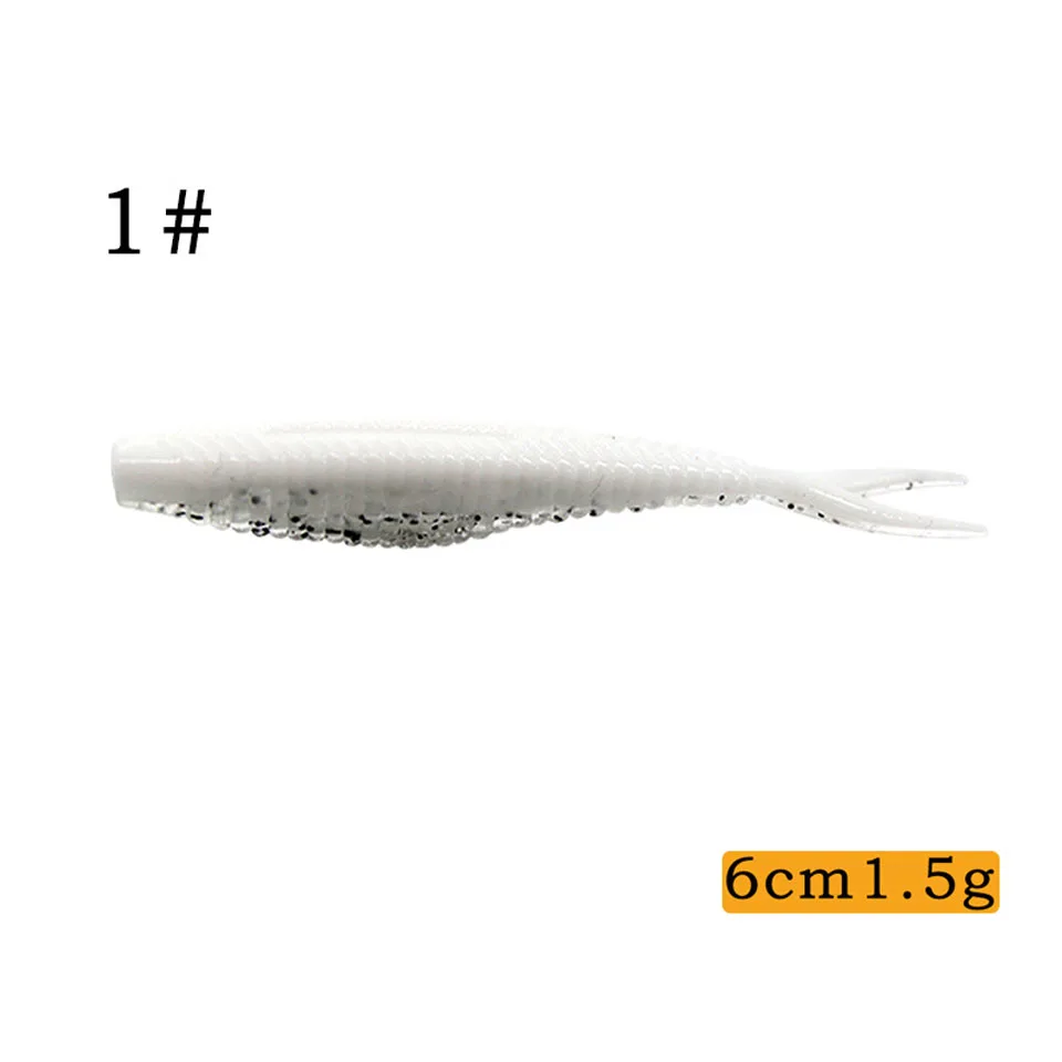 8 шт./лот японские рыболовные приманки Мягкая приманка 60 мм 1 5 г искусственная для