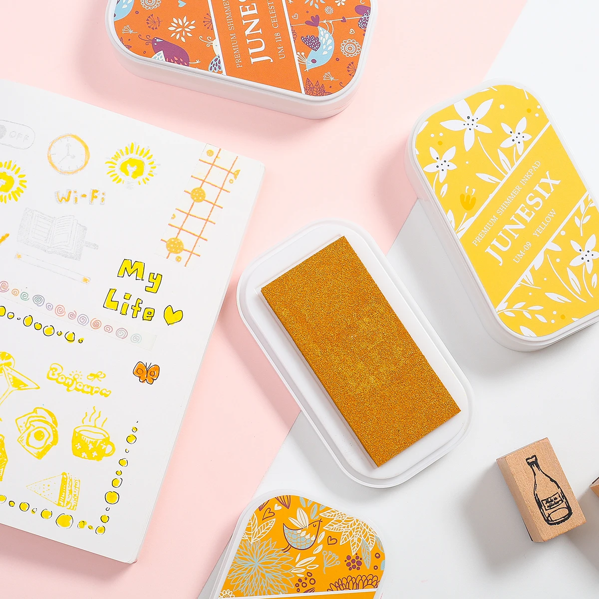 Милая чернильная подставка металлическая Яркая Цветная Нетоксичная без кислот