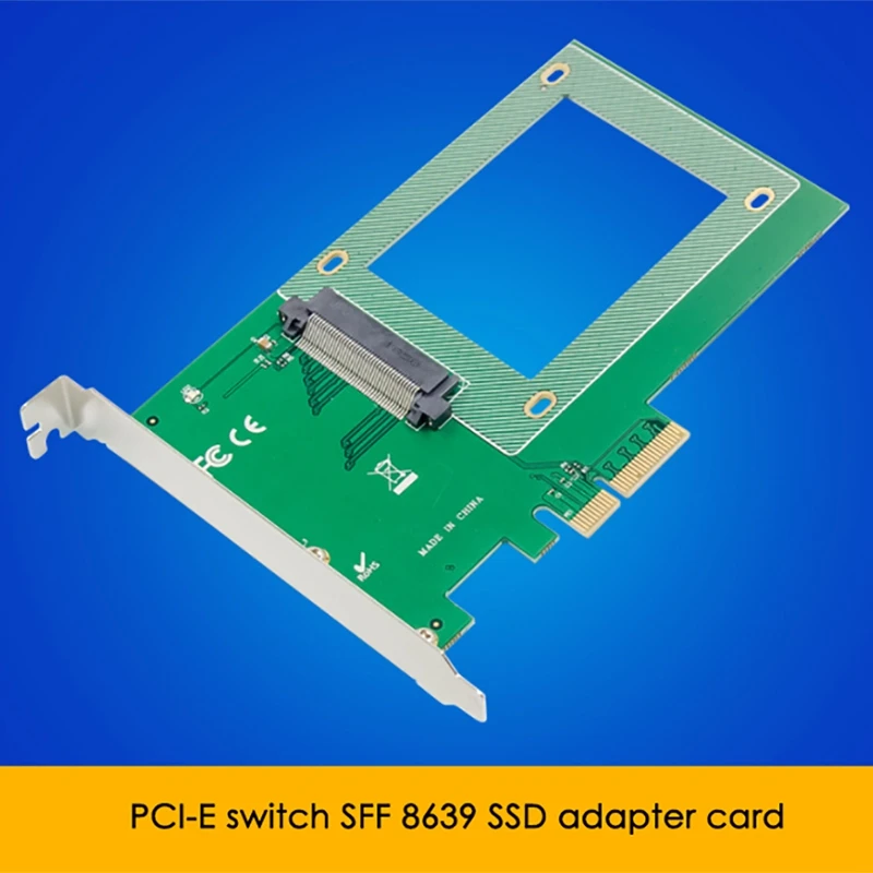 

PCI-E X4 U.2 SFF-8639 2.5-Inch NVMe SSD Adapter Card PCIe to U.2 Expansion Card for Laptop PC
