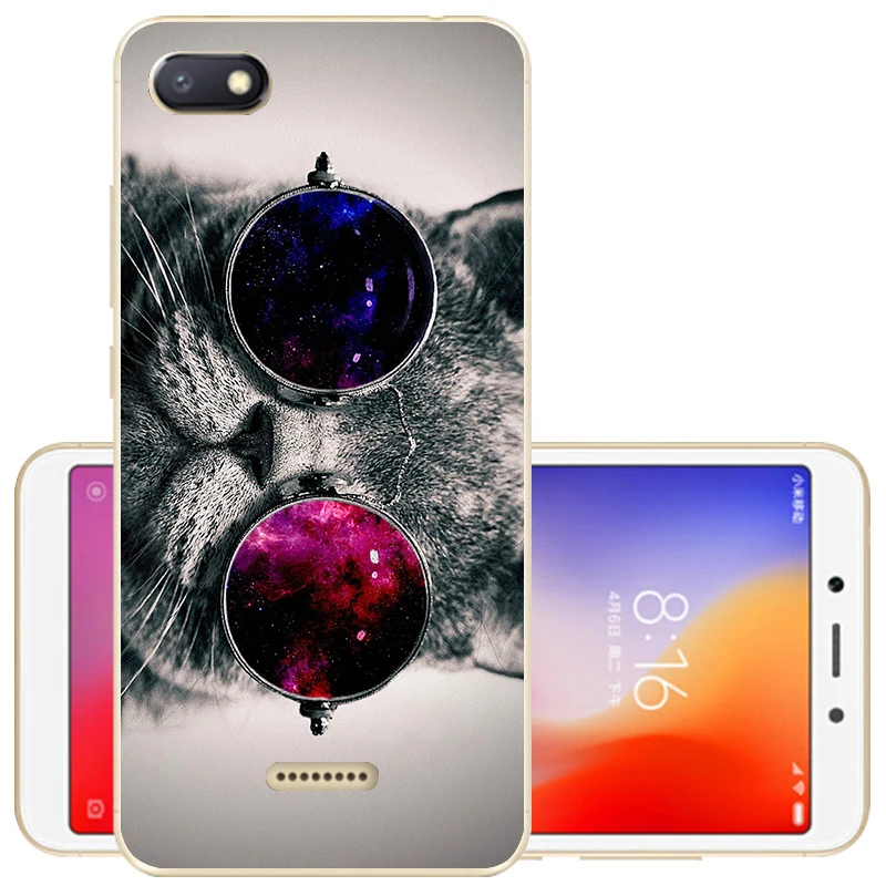 42 Чехол для Xiaomi Redmi 6A, чехол для Redmi 7A, Мягкая силиконовая задняя крышка для Redmi 8A, чехол из ТПУ для Xiaomi Redmi 6A 6 A A6 6 Pro, чехол для телефона s - Цвет: 42