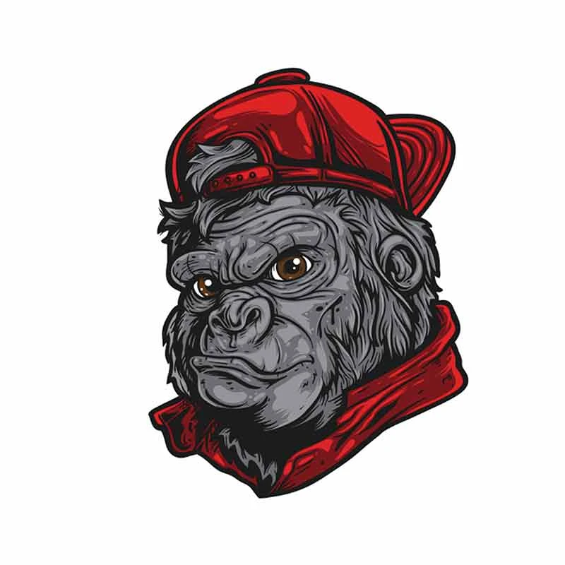 

SZWL Cartoon Car Stickers Cool Gorilla Decal for Laptop Bumper Motorcycle Truck Decors Vinyl Waterproof Decals,13cm*9cm