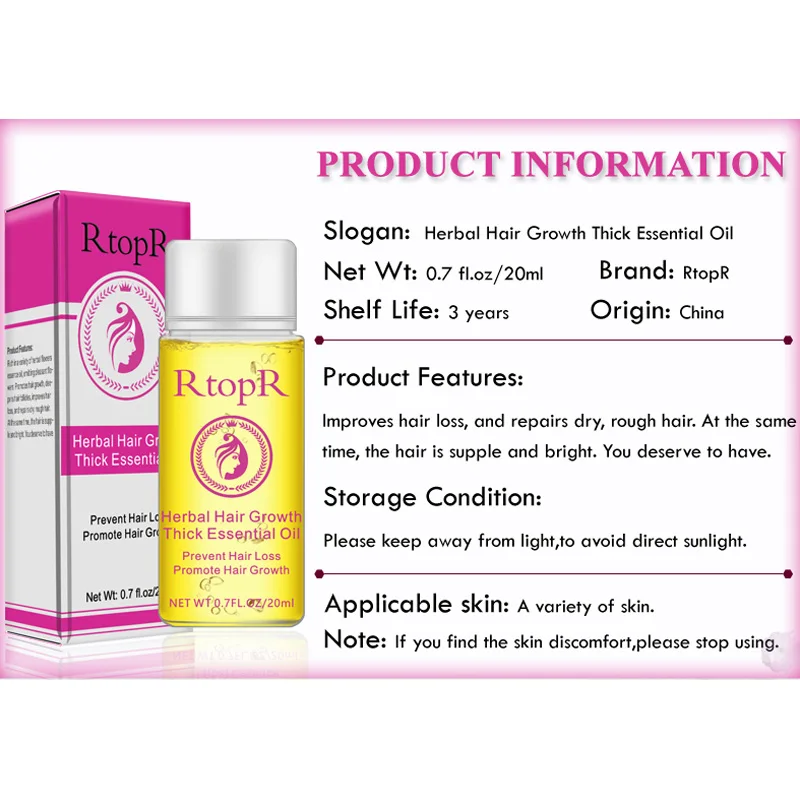 Лидер продаж 20 мл для роста волос густое эфирное масло ухода за кожей головы