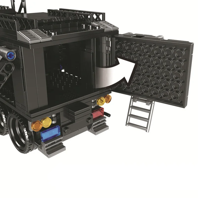 

Military Series Special police Combat command vehicle Equipment trailer DIY Accessories Building Blocks Bricks Toys Gifts