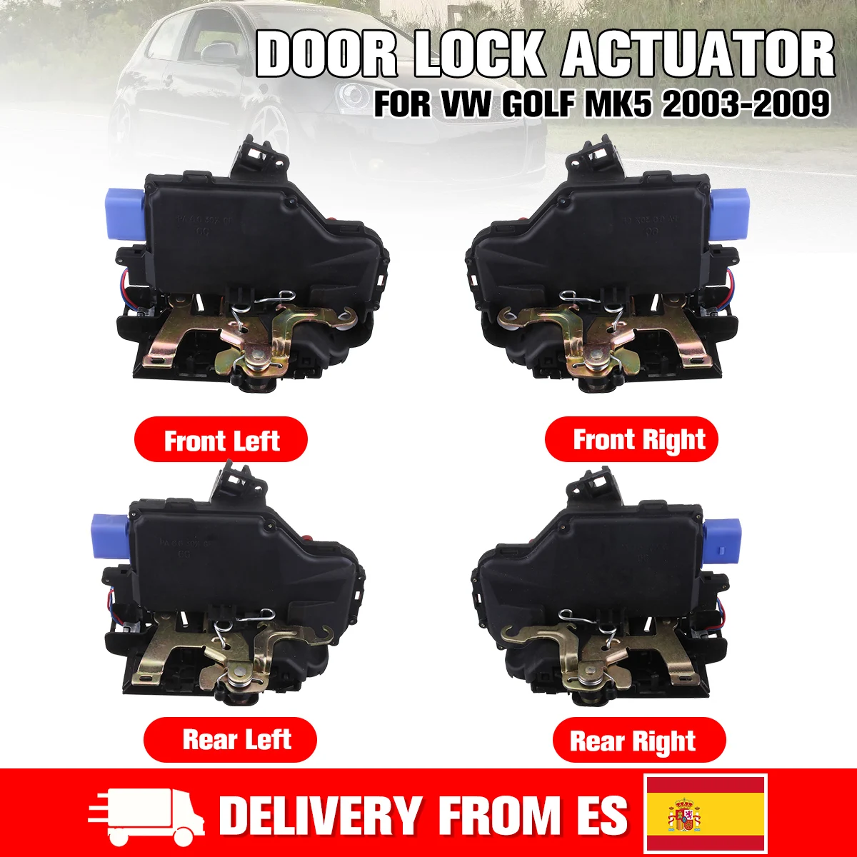 Привод дверного замка 9/7 контактов передний левый и правый замок механизм 3D1837015A