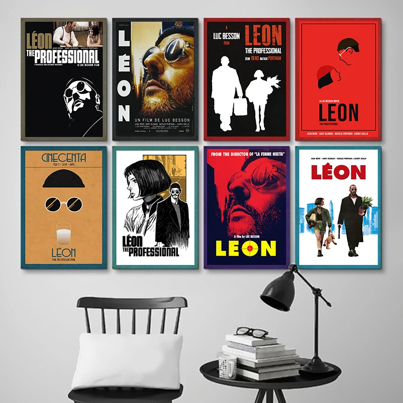 

Leon Classic Movie Canvas Painting Posters Wall Stickers Home Decoration Modern Style Home Art Brand