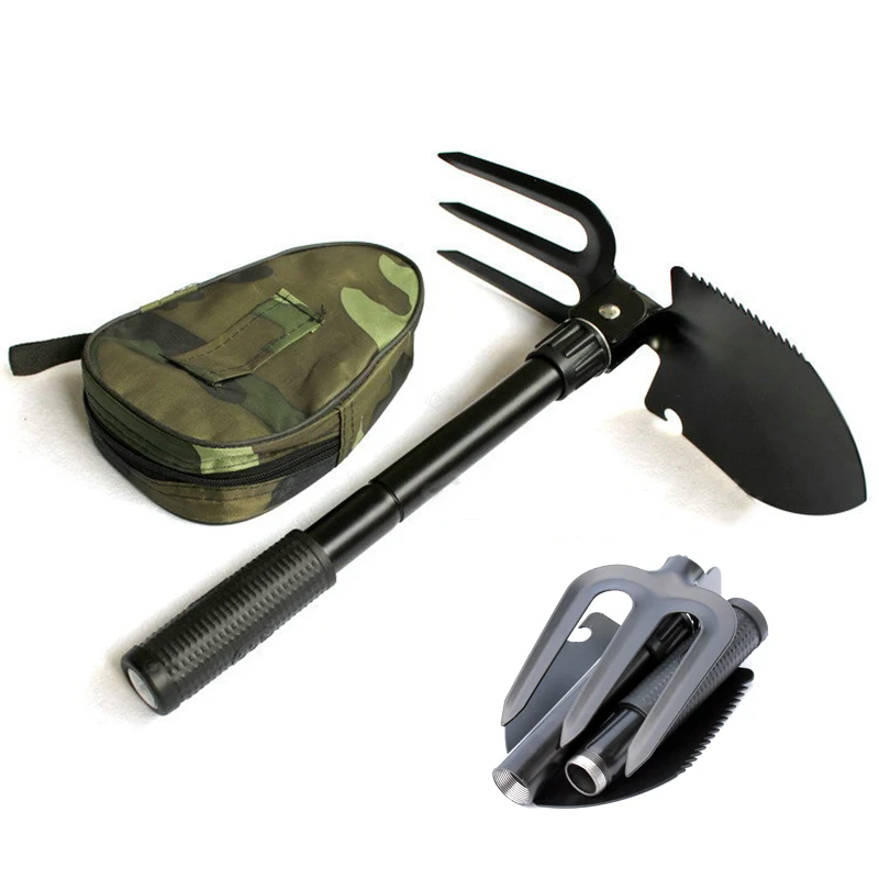 

2020 Outdoor Multi Tool Folding Shovel Military EDC Shovel Survival Spade Emergency Trowel For Outdoor Camping Hiking Equipment