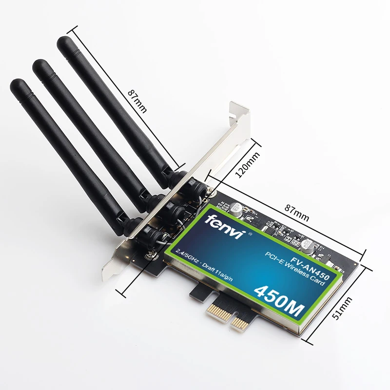 450 Мбит/с Dual Band для рабочего стола PCI Вай Фай адаптер Беспроводной сетевая карта
