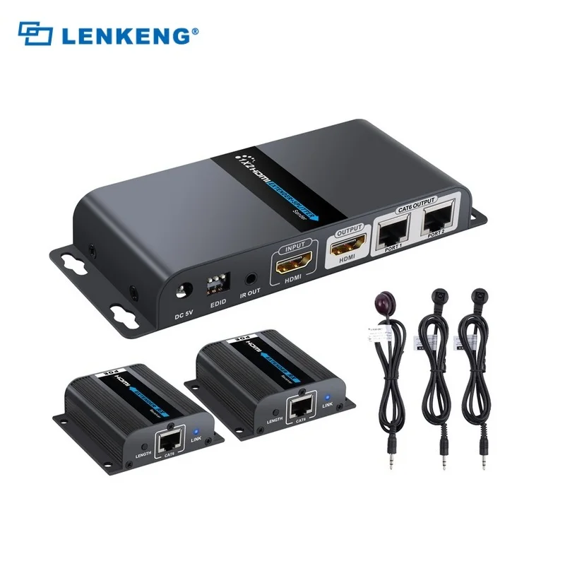 Разветвитель LKV712Pro LKV714Pro HDMI 1 передатчик 2 и 4 приемника до 40 м по RJ45 CAT6/6A/7 поддержка