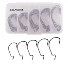 50 шт.кор. широкие рыболовные крючки из углеродистой стали, крючок для ловли карпа, окуня, колючий крючок 6 #-50 # для Мягкая приманка в виде червей