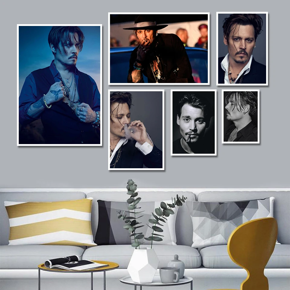 Jack Sparrow актер Джонни Депп постер фото картина художественная живопись Настенный