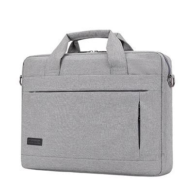Light Grey (15inch ) Модная вместительная сумка для ноутбука для мужчин и женщин, дорожный портфель, деловая сумка для ноутбука 14 15 дюймов Macbook Pro PC - Цвет: Light Grey (15inch )