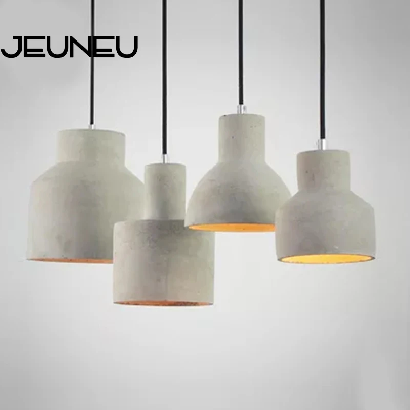 Винтажный арт деко цемент Выгравированный подвесной светильник 220 в E27