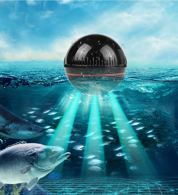 

Erchang XA02 Fish Finder For Fihsing 48m/160ft Wireless Depth Echo Sounder Sea Lake Portable Sonar In Russian Warehouse