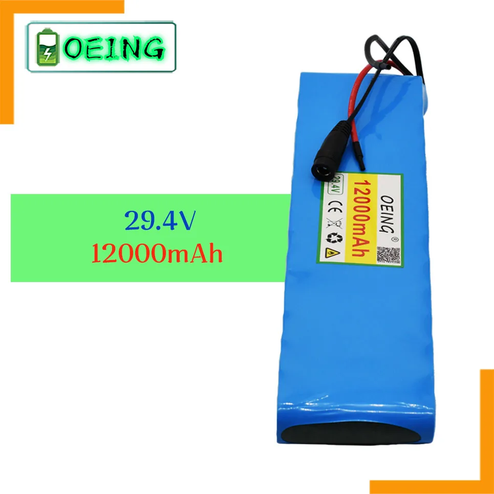 

100% Оригинальный 24V 12Ah 7S2P 18650 литий-ионный аккумулятор Перезаряжаемые батарейный блок 29.4v12000mAh электрический мопед велосипеда от производите...