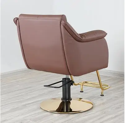 

The new net red chair barber shop chair high-end hair cutting stool hair salon hot dyeing stool can be raised and lowered for ha