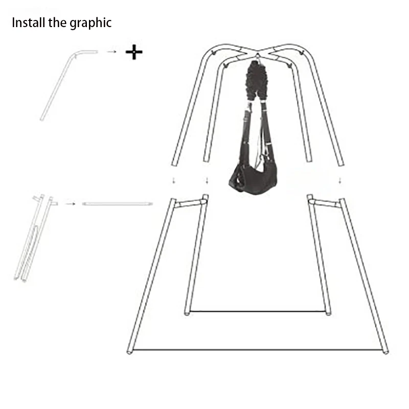 Секс-качели с рамкой для взрослых игрушки мужчин и женщин Мебель пар гамак