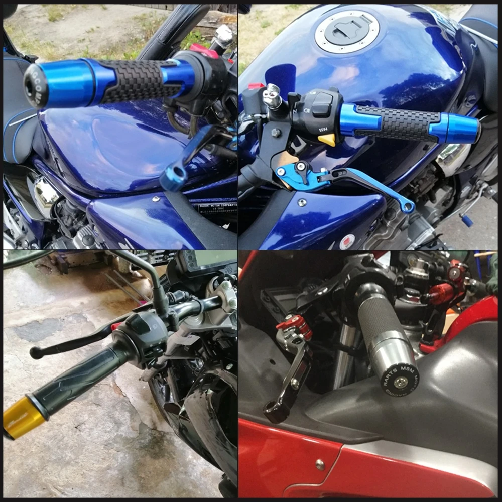 Для Honda CB 599 400 CB600 HORNET CBR 600 F2 F3 F4 F4i 900RR 250 МОТОЦИКЛ 7/8 ''Руль рукоятки рукоятка Торцевая крышка