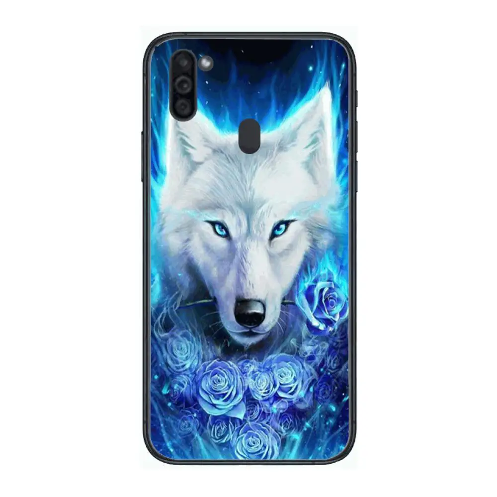 

Bravery Wolf HD Mobile Phone Case Hull For Samsung Galaxy M 10 20 21 31 30 60S 31S Black Shell Art Cell Cover TPU