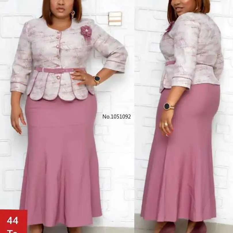 Комплект из 2 предметов длинное платье макси африканские платья для женщин