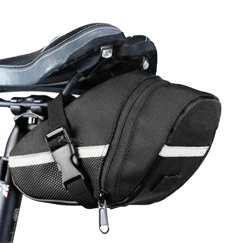 

Nylon Bicycle Waterproof Saddle Bag Bike Waterproof Storage Saddle Bag Seat Cycling Tail Rear Pouch Bag Saddle Accessories