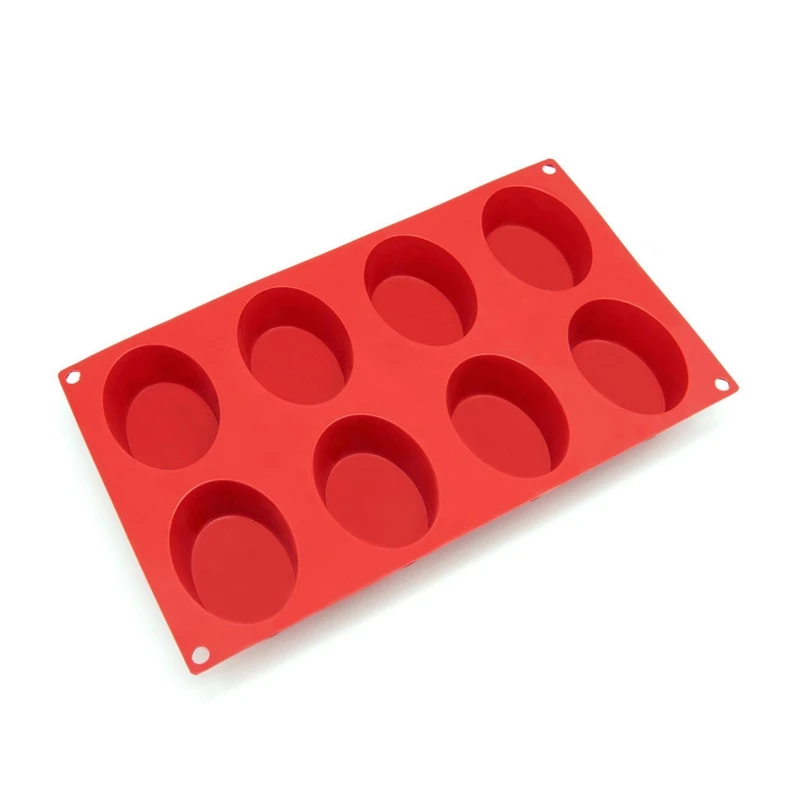 8 формами овальные силиконовые формы для мыла торт хлеб кекс чизкейк кукурузный