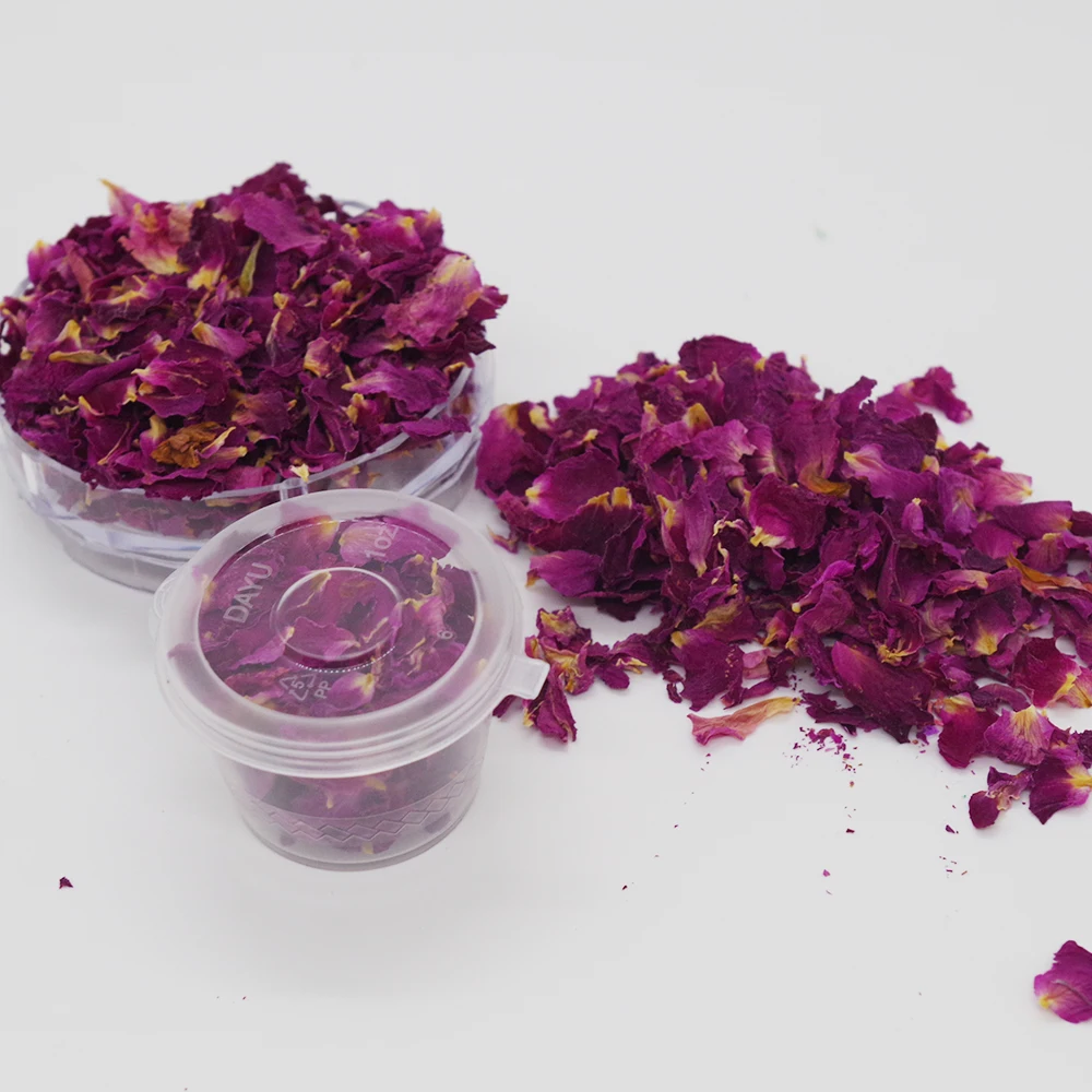 Plantas secas naturales de p&eacute;talos de rosa Real, accesorio comestible de resina epoxi para Vela, colgante, fabricaci&oacute;n de joyer&iacute;a artesanal, 200 piezas-3