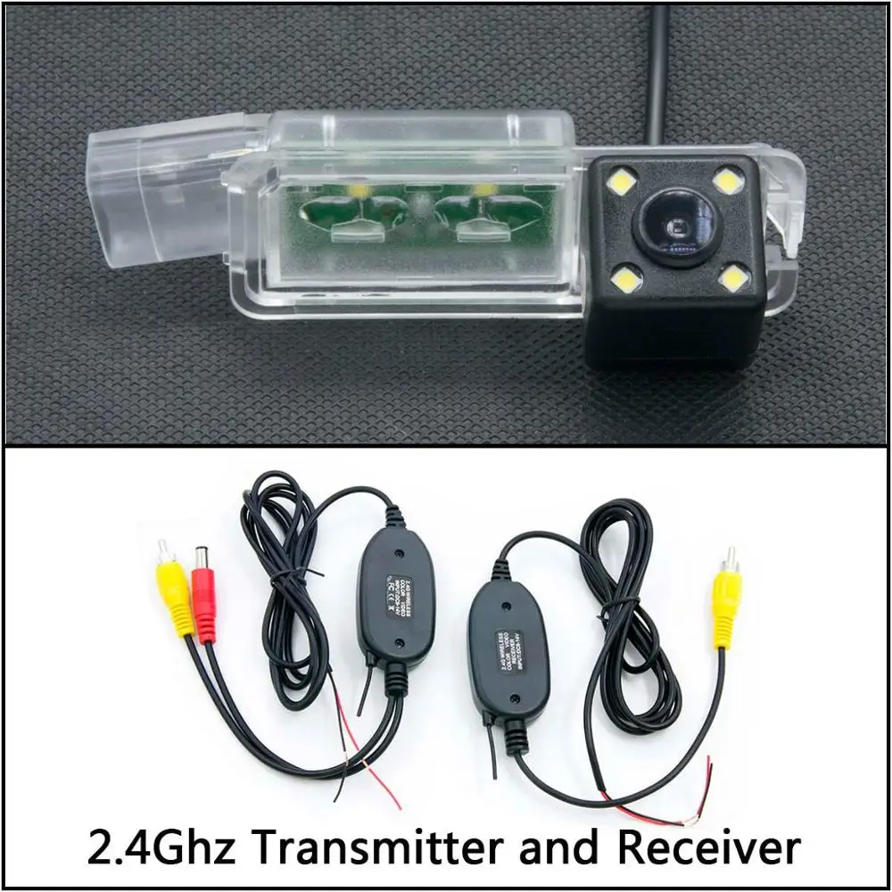 Camera With Wireless 4 Светодиодный свет камера заднего вида для Volkswagen VW golf 5 golf V golf MK5 golf 7 golf 6 Passat CC автомобильный парковочный ЖК-зеркальный монитор - Название цвета: Camera With Wireless