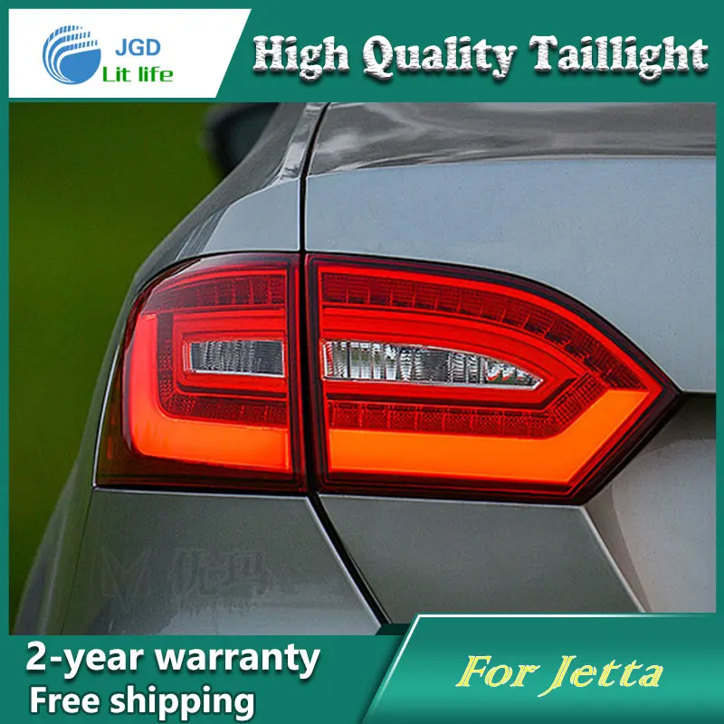 Стайлинг автомобиля задний фонарь для VW Jetta 2011 2014 светодиодный DRL + тормоз парка