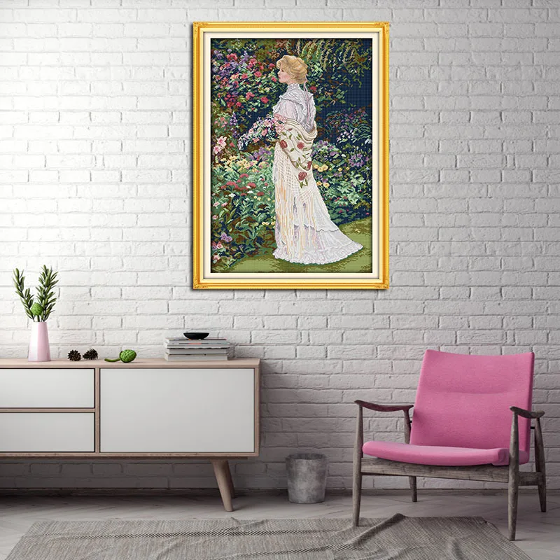 Joy Sunday цветочные ароматы искусственный холст наборы для вышивки крестиком 11 и 14