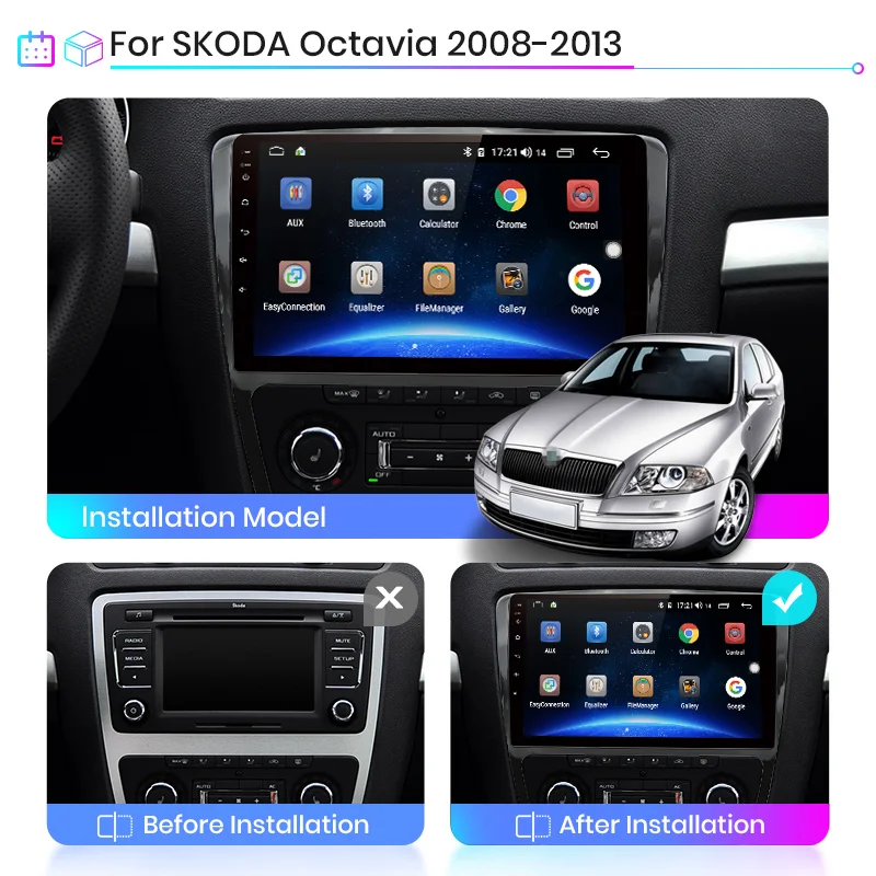 Junsun V1 Android 10 0 DSP для SKODA Octavia 2 2008 2013 автомобильный Радио Мультимедийный видео плеер