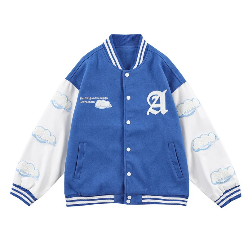 

Мужская бейсбольная куртка-бомбер в стиле хип-хоп