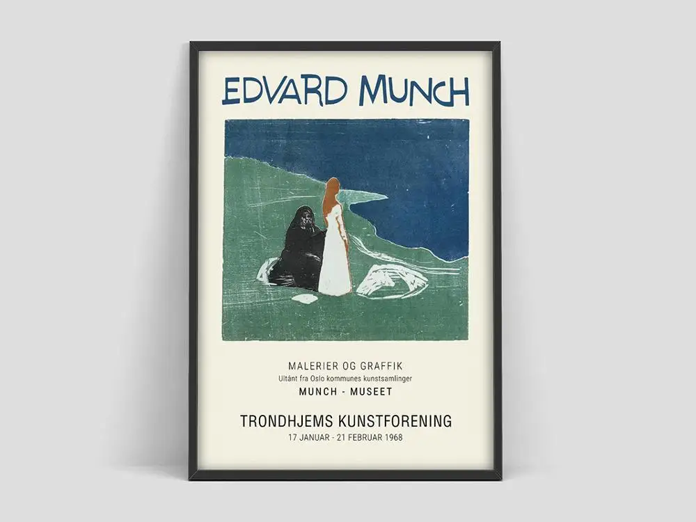 Плакат Munch/выставки плакат Munch/музейный два женщина Expresionism искусство pr|Рисование