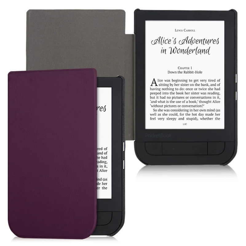 Purple BOZHUORUI Smart case для Pocketbook 631 читалка, touch HD/Touch HD 2 Ruby Red искусственная кожа Магнитная крышка с автоматическим Уэйк/сна - Цвет: Purple