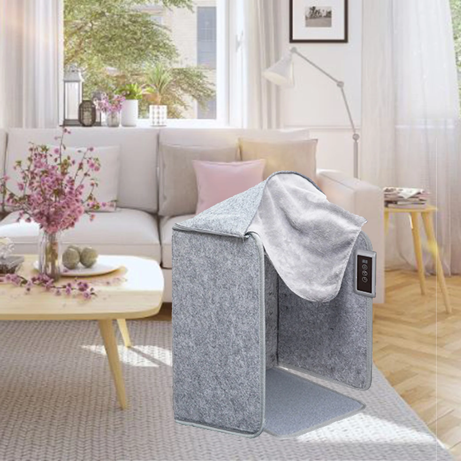 

Winter Electric Foot Warmer Adjustable Thermostat Folding Flat Space Heater Office Under Desk Electric Pad Silence Foot Heater