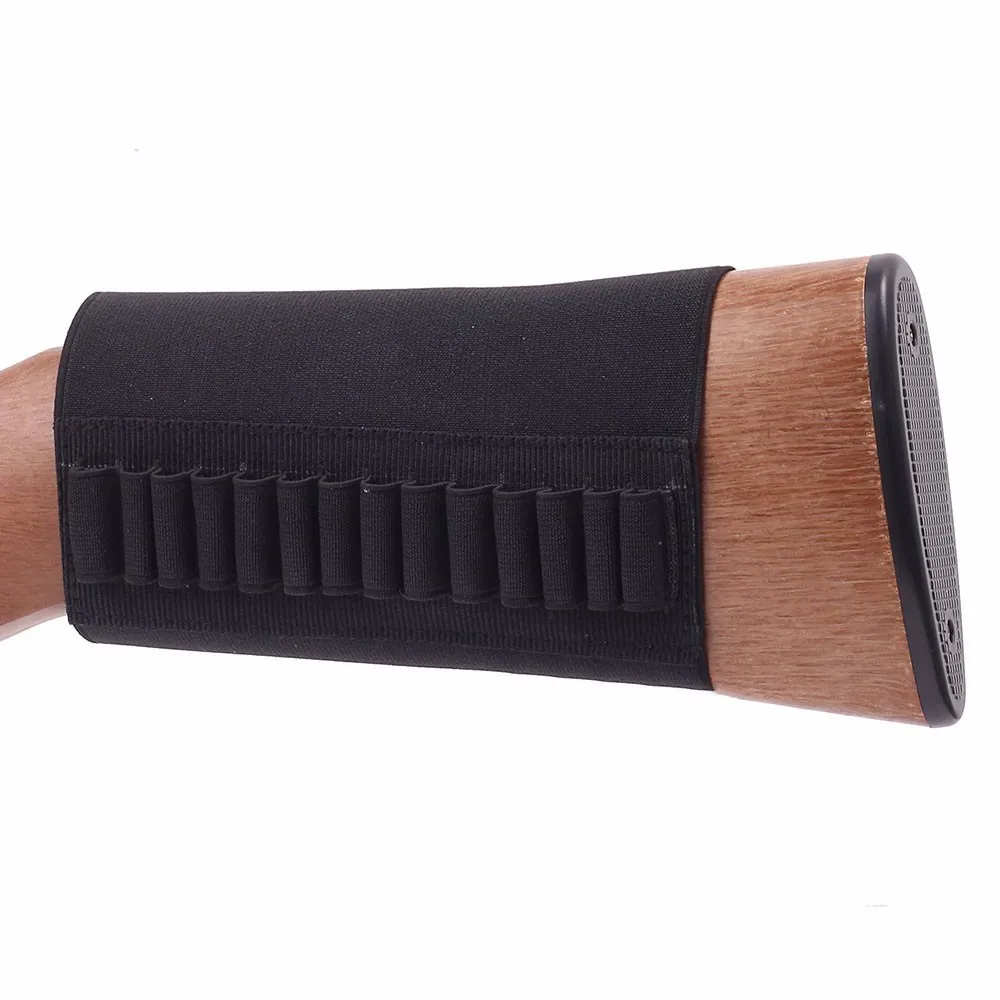 Hunting Gun Accessory Military Gear 5/8/9/14 Rounds Shotgun Buttstock Ammo Pouch Shell Holder Bullet Cartridge Bandolier Free