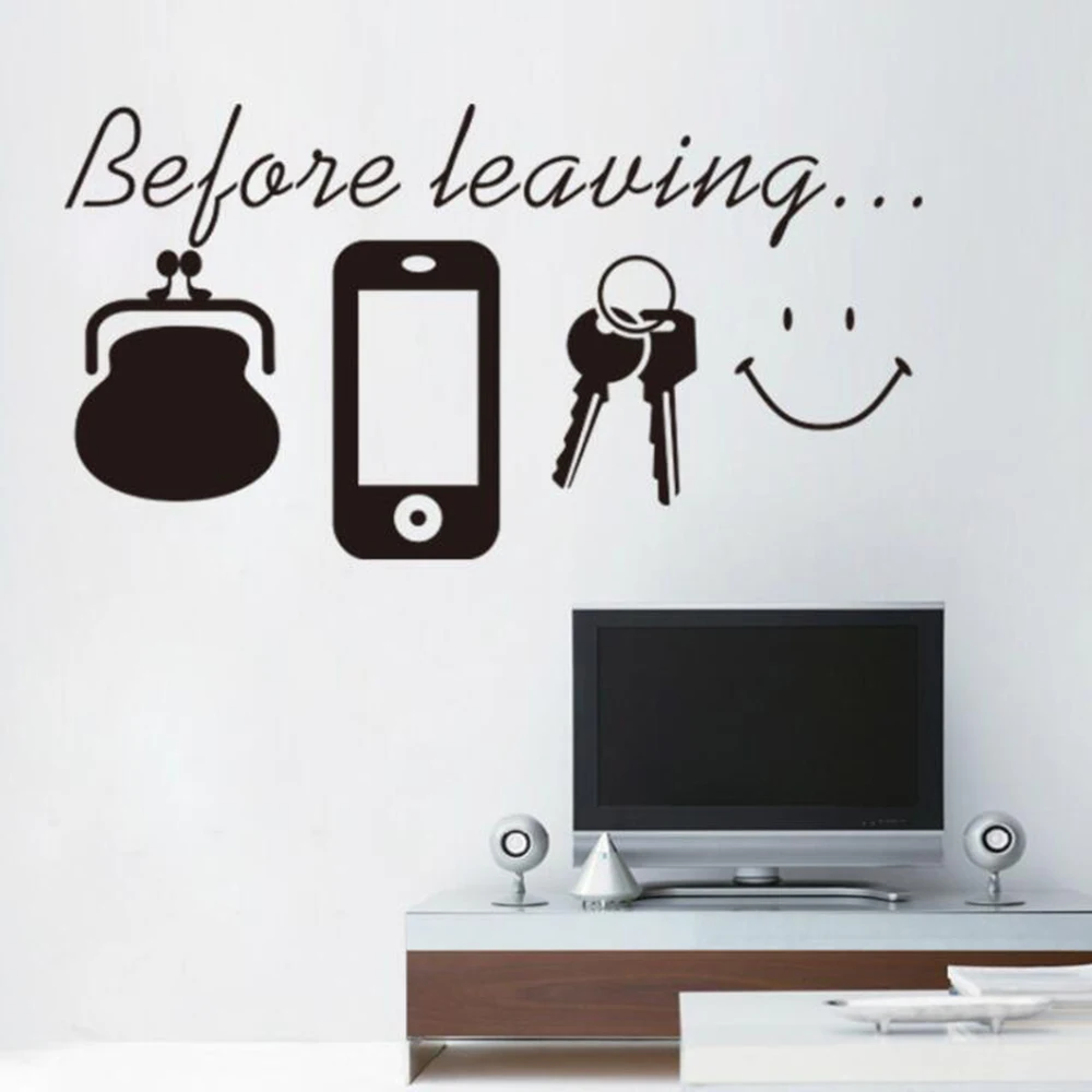 13*22 см перед тем как оставить напоминание наклейки на стену для гостиной спальни