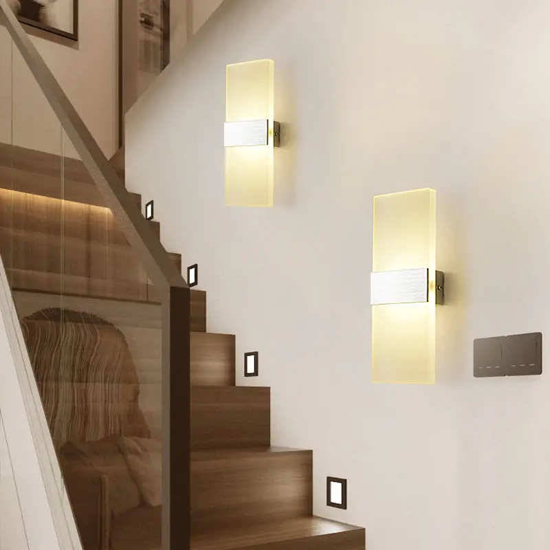 Светодиодная настенная лампа в современном стиле акриловый материал освещение