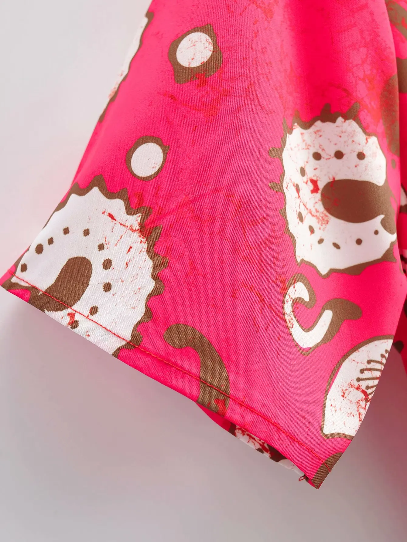 

Fashion Women Lapel Collar Short Sleeve Dress Vintage with Belt Flower Print Loose Single Breasted Chic Female Mini Dresses