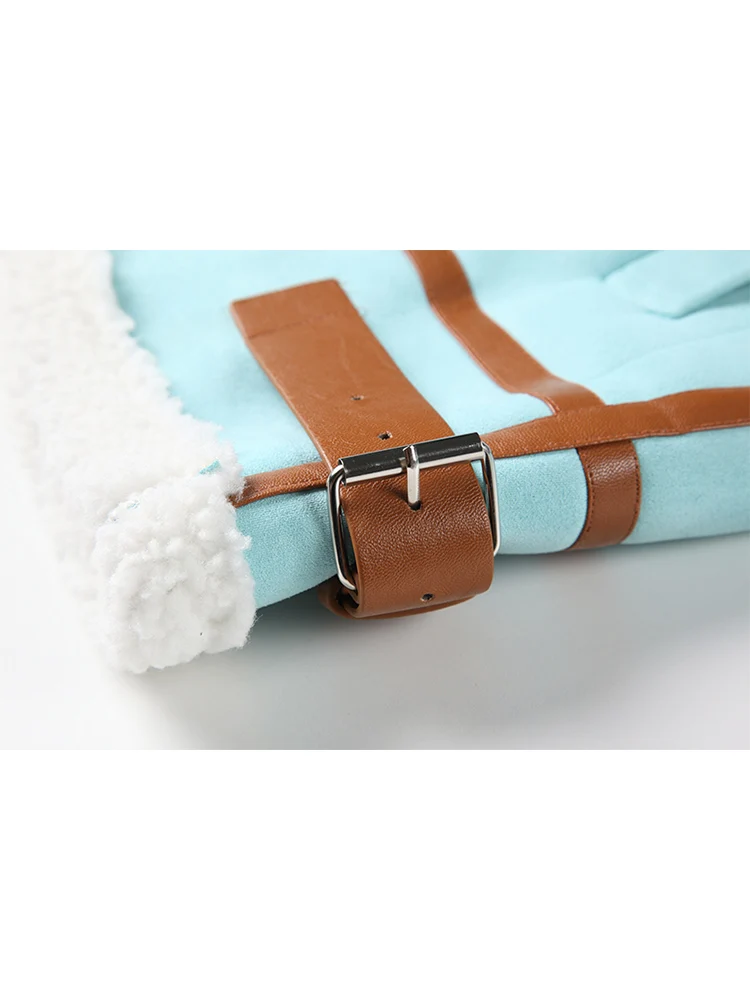 Женская утепленная куртка из овечьей шерсти свободная Утепленная зимняя модная