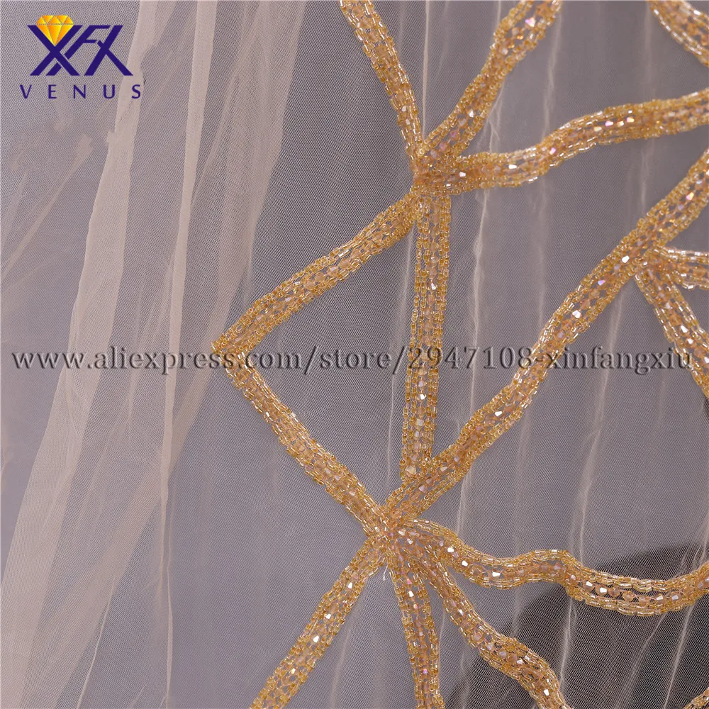 Новые длинные нашивки XFX VENUS Аппликация из бисера с кристаллами стильная V