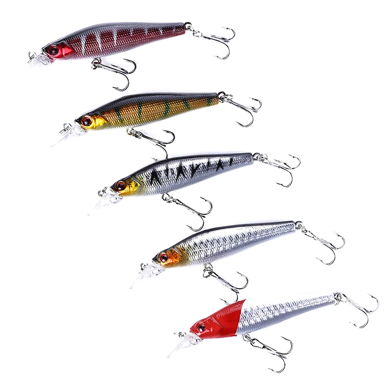 

1pc/5pcs Fishing Lures Bait Hard Bait Tackle With Hooks