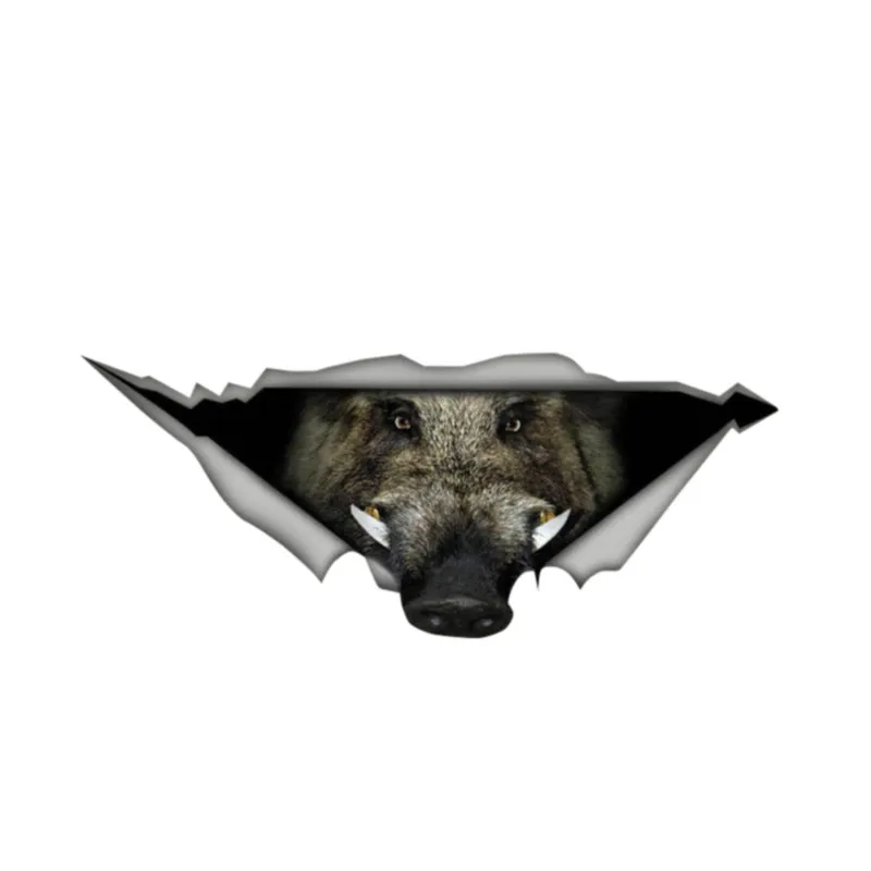 

Wild Boar Car Decal 3D Pet Graphic Vinyl Decal Car Window Bumper Car Stickers 13cmX6cm