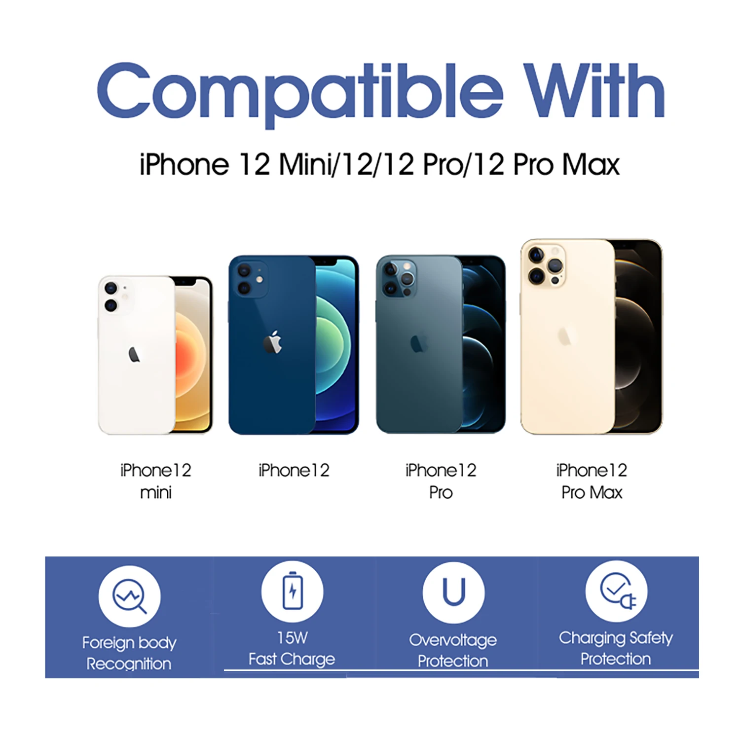 

15W Wireless Magnetic Car Charger for iPhone 12 | 12 Mini | 12 Pro | 12 Pro Max Magsafe Fast Wireless Charging Air Vent Bracket