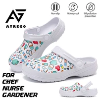 atrego womens sandals 2021 medical shoes breathable doctor nurse slippers non slip nurse clogs hospital surgical work sandals