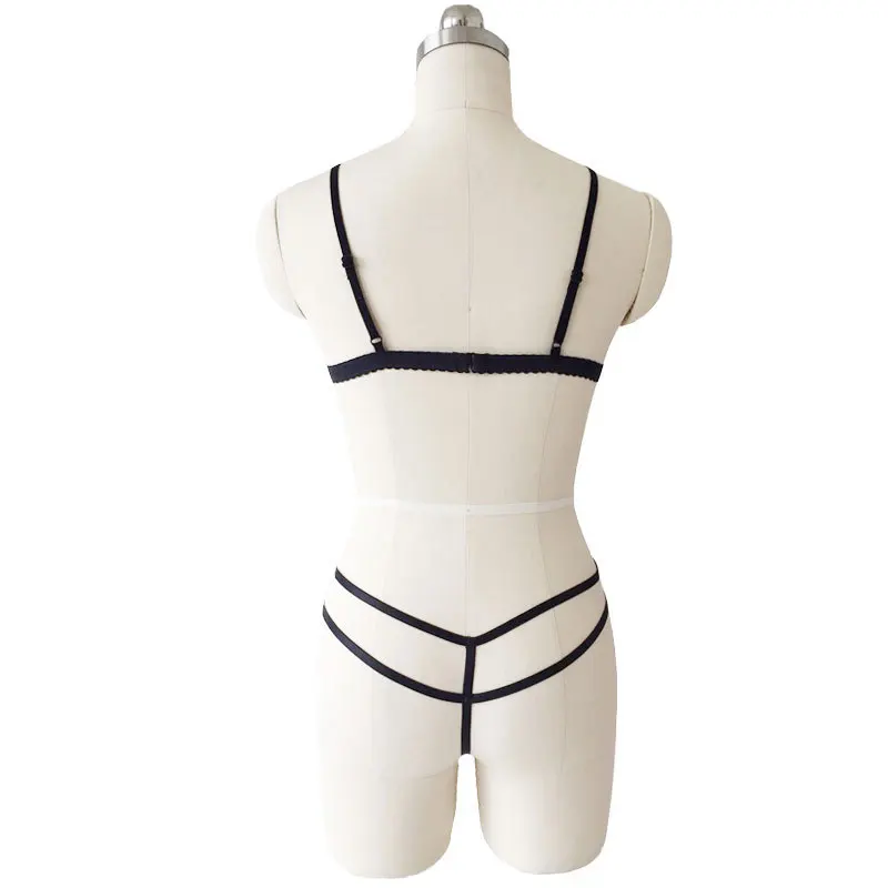 Women Large-Size Push Up Bra Set Sexy butterfly Brief Sets Intimates Young Girl Underwear Bra+Tops+Pyjamas Sleepwear | Женская одежда