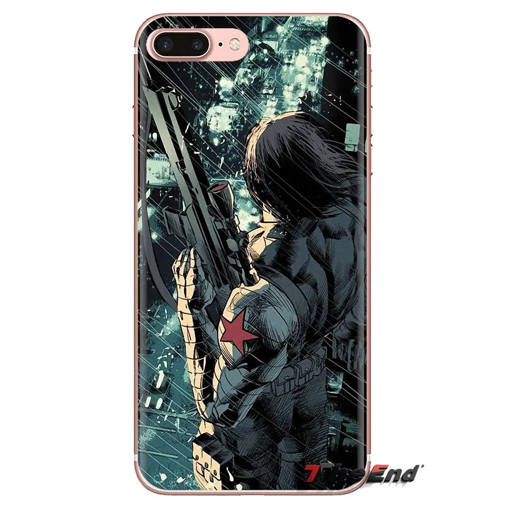 For Samsung Galaxy S2 S3 S4 S5 MINI S6 S7 edge S8 S9 Plus Note 2 3 4 5 8 Coque Fundas Winter Soldier Soft Transparent Shell Case |