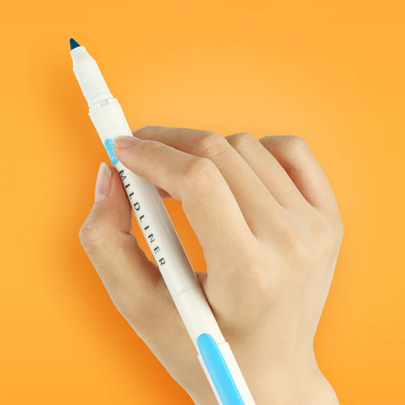 Zebra MildLiner хайлайтер WKT7 маркер двусторонний круглый носок/скошенный 3/5 цветов