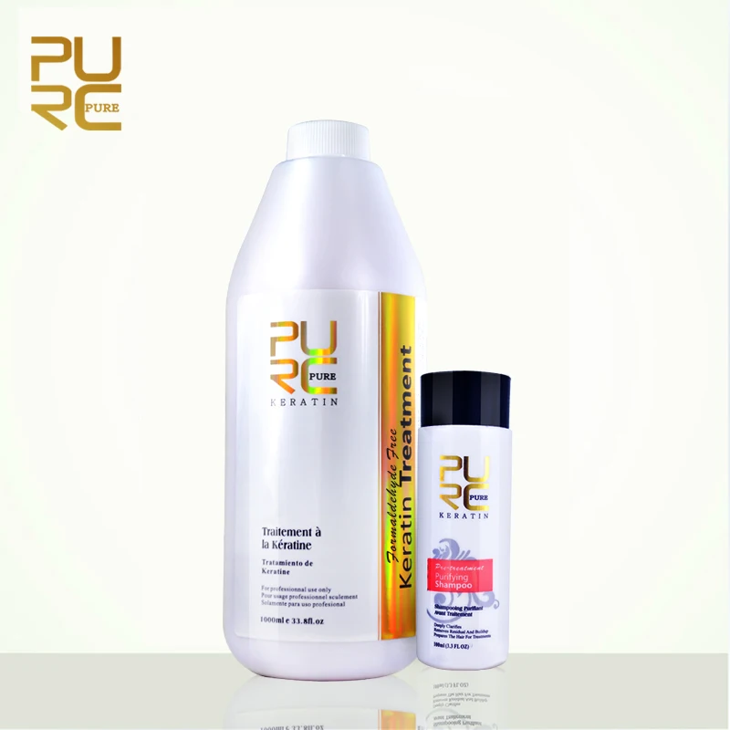 

Лучший продукт для выпрямления волос PURC, бразильский кератин без формальдегида и очищающий шампунь 100 мл для восстановления и выпрямления в...