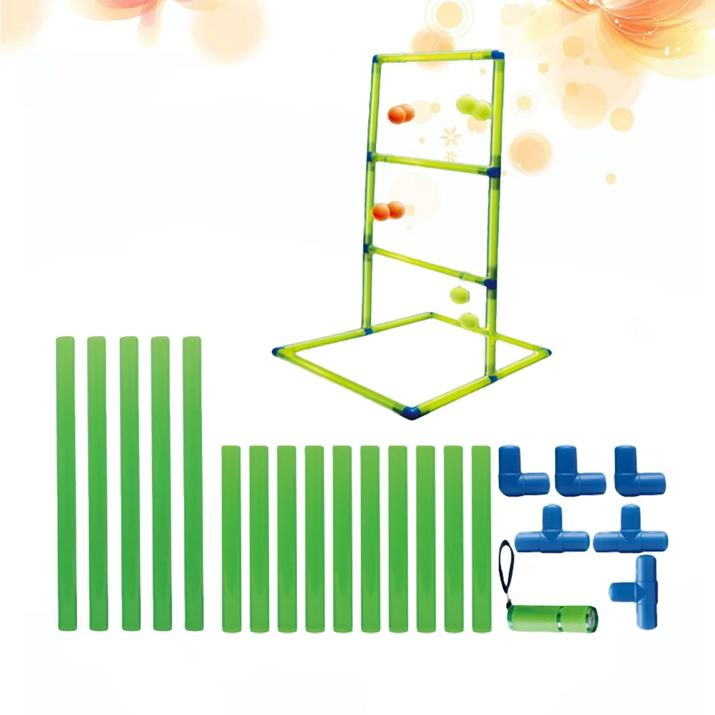 

Luminous Funny Ladder Set Camping Toss Game Outdoor Play Backyard Durable Kids Lawn Portable (Green)